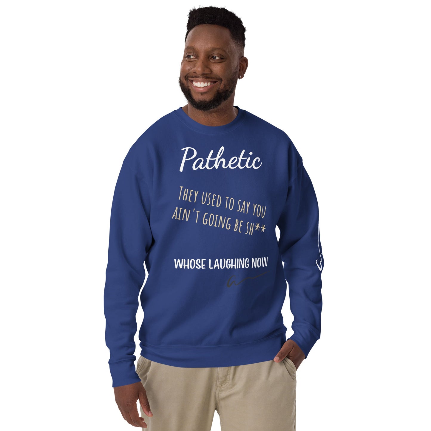 Amourjoie Pathetic Men's Premium Sweatshirt Amour-joie