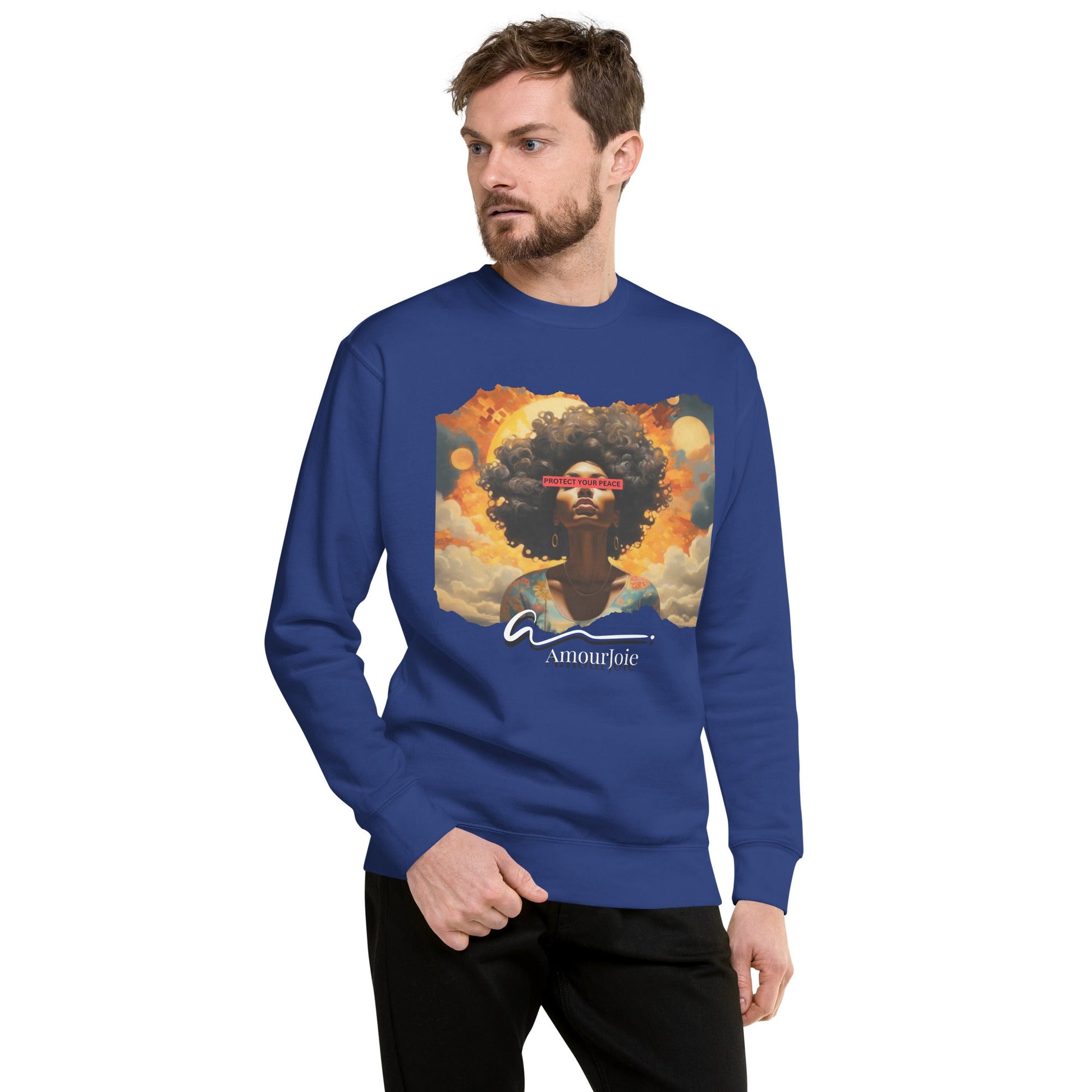 Amourjoie Protect Your peace Unisex Premium Sweatshirt My Store
