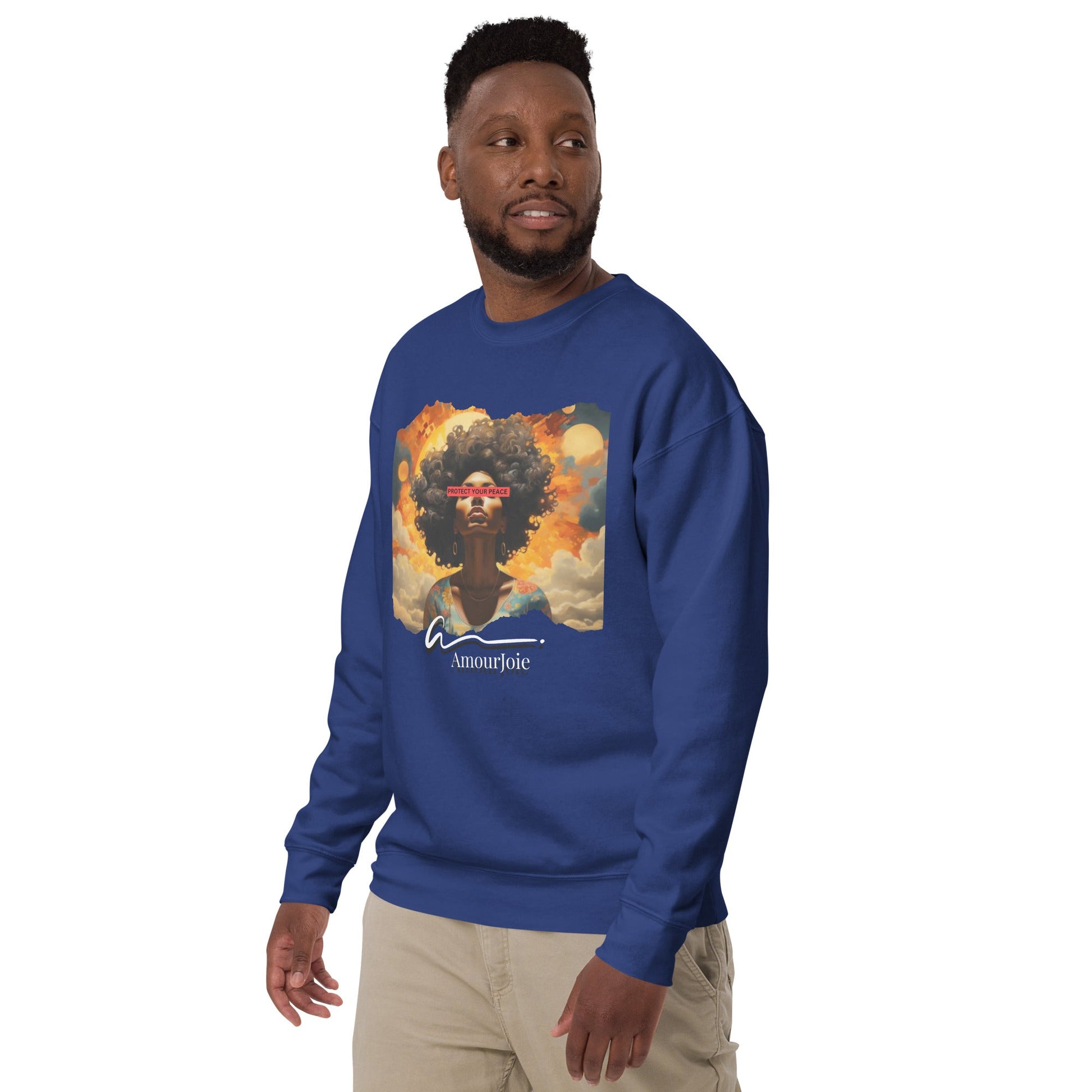 Amourjoie Protect Your peace Unisex Premium Sweatshirt My Store