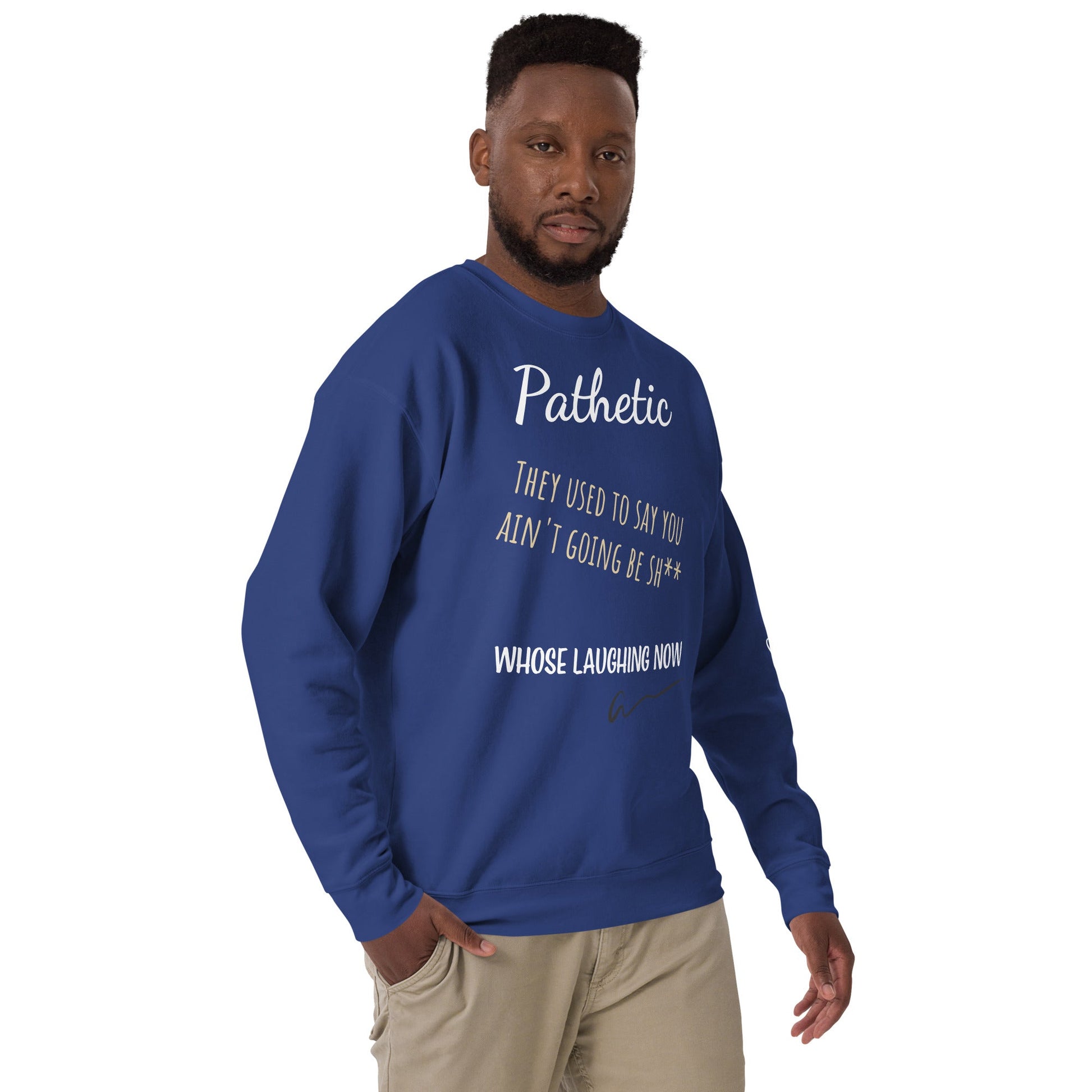 Amourjoie Pathetic Men's Premium Sweatshirt Amour-joie