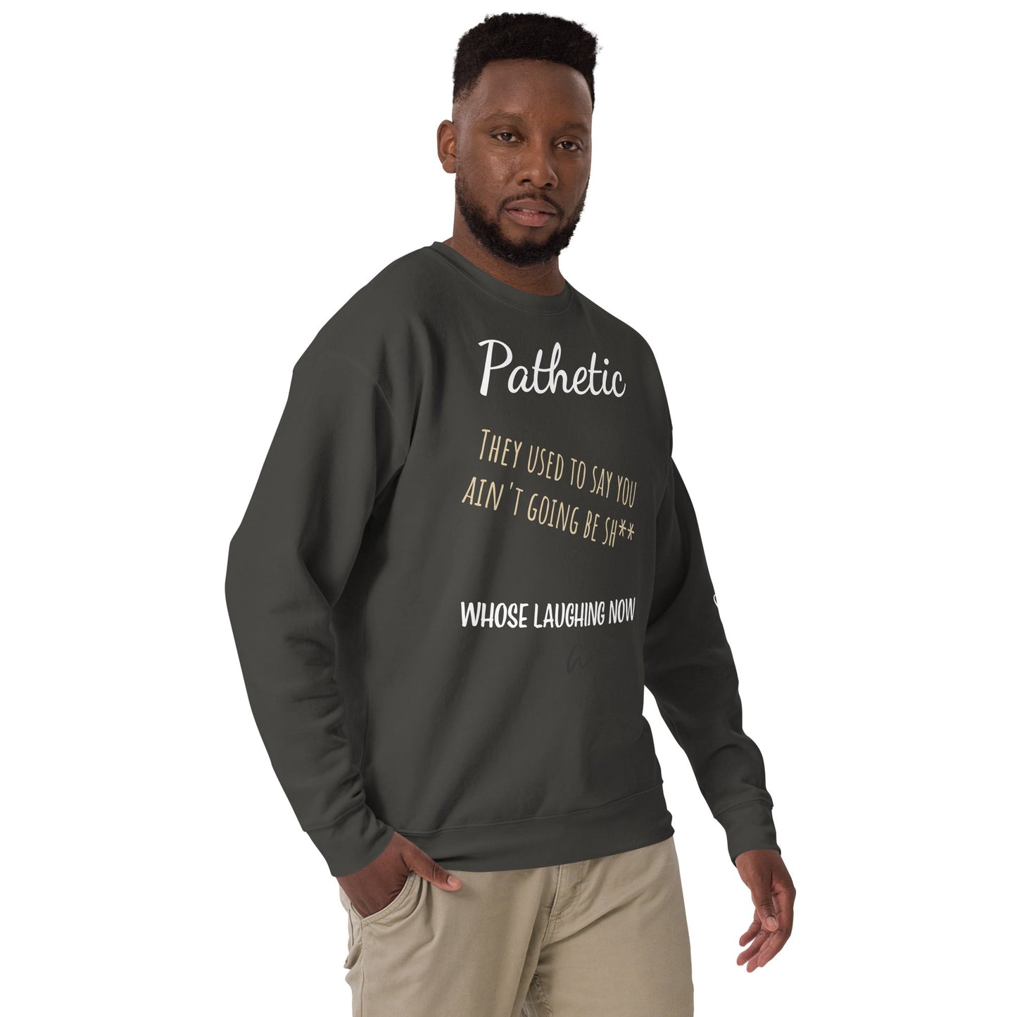 Amourjoie Pathetic Men's Premium Sweatshirt Amour-joie