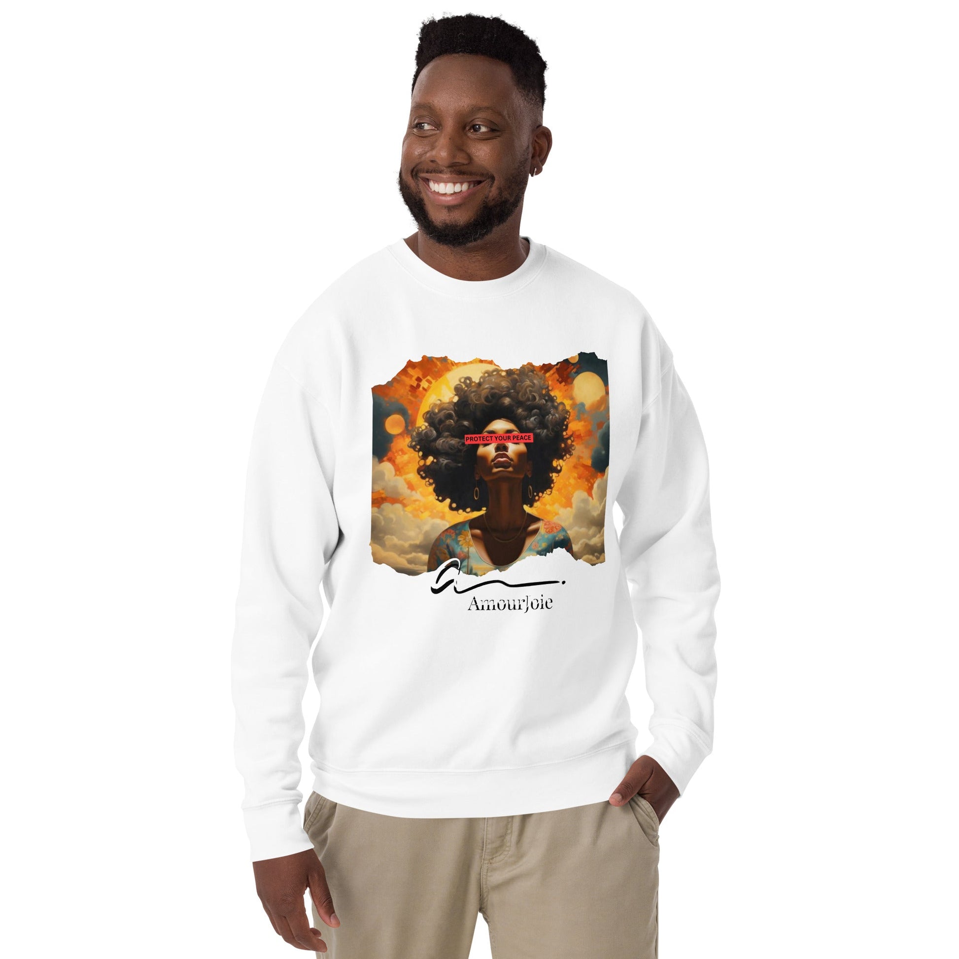 Amourjoie Protect Your peace Unisex Premium Sweatshirt My Store